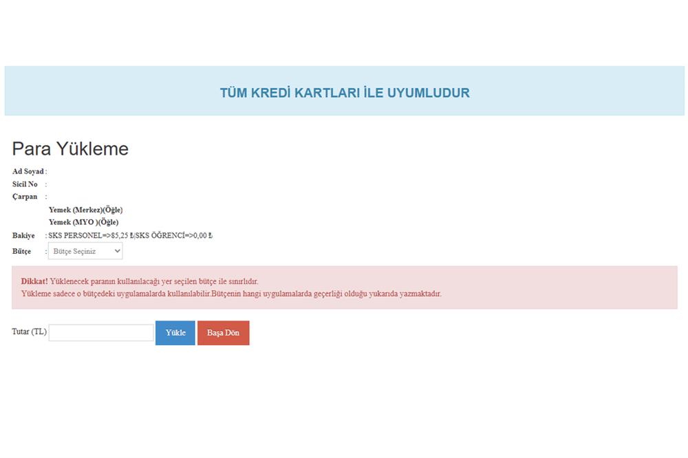 Online Para Yükleme